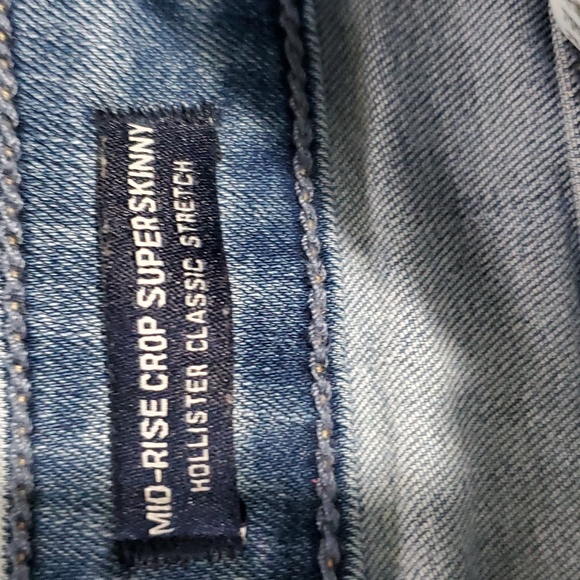 Hollister Mid - Rise Crop Super skinny Classic stretch denim women's siz… - Picture 5 of 5
